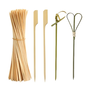 Brochetas de Bambú Natural Biodegradables de Bajo Costo para Asar, Paquete Personalizado, Palitos de Bambú Desechables de 20/30/35 cm con Certificación FSC - Product Image 4