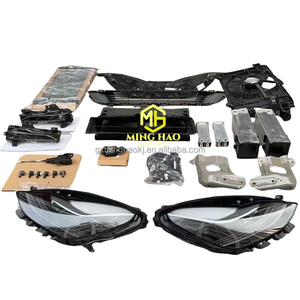 Cao Cấp Cho Tesla Mô Hình S Mô Hình X Hoàn Chỉnh Phía Trước Bumper Lưới Tản Nhiệt Với Đèn Sương Mù Và Đèn Pha Nhựa Xe Mũi Kit Fender <span class=keywords><strong>Mod</strong></span> - Product Image 4