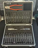 Herramienta Lishi 2 en 1, 32 piezas, decodificador 2 en 1 para HU66, HU101, HU100, TOY48, TOY2, HU162T-8, HON66, MAZ24, MAZDA2014, HU162T-9, HU162T-10