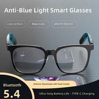 Lunettes de soleil audio intelligentes unisexes, bloquant la lumière bleue, avec contrôle tactile et chargement USB-C pour usage quotidien