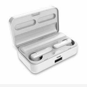 Auriculares inalámbricos intrauditivos Bluetooth 5.0 con micrófono, carga tipo C, IPX4, resistentes al agua, controlador dinámico, material ABS - Product Image 1