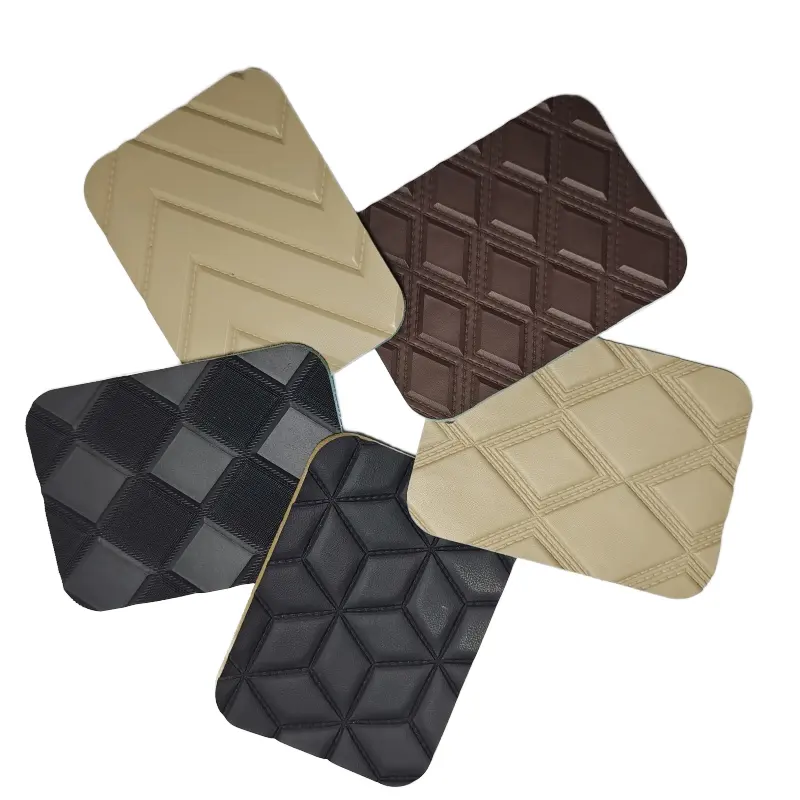 防水プリントパターンPVC合成皮革伸縮性のある多用途カーシートフットバッグソファ傘屋外装飾