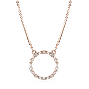 Collier pendentif symbole de l'éternité en diamant de luxe, bijoux en or pour femmes, cadeau de fiançailles, d'anniversaire, de mariage, à porter au quotidien - Product Image 1