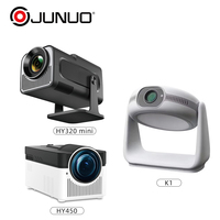 Projecteur intelligent JUNUO HY300 PRO 4K HD, 200 lumens ANSI, mini projecteur portable, Hy320mini, Hy260pro, projecteur de cinéma maison