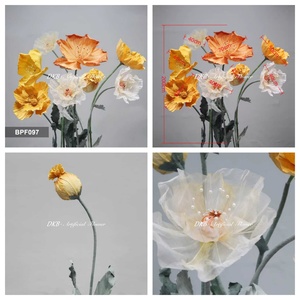 Wholesale Custom Handcrafted Giant Poppy <b>Flower</b> Paper Art Wedding Outdoor Mall Hotel & Graduation Party Scene Decorations - Product Image 2