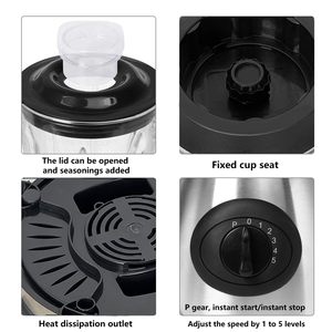 Licuadora Multifuncional de Acero Inoxidable para el Hogar, Electrodoméstico de Cocina, Exprimidor de Frutas, Mezclador de Alimentos - Product Image 5