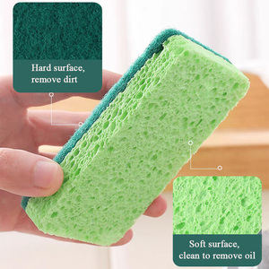 Brosses à vaisselle Maryton, bloc d'éponge <span class=keywords><strong>en</strong></span> coton de pâte à papier, outils de nettoyage de <span class=keywords><strong>cuisine</strong></span>, dégraissage, décontamination, haute absorption d'eau - Product Image 4