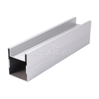 Connecteur de rail solaire pour système de montage au sol, connexion et installation de rail en aluminium
