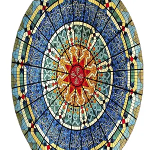Customized Stained Glass Metal Structure Mosque Dome House A Roof Aluminum Geodesic dome roof