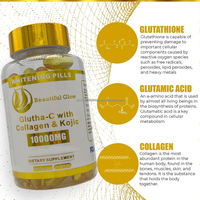 Capsule de Pilules de Vitamines L-Glutathion Puissant OEM pour le Blanchiment de la Peau, Meilleures Ventes