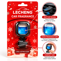 Diffuseur de parfum personnalisé pour grille d'aération de voiture de Noël, désodorisant liquide en plastique pour l'intérieur de l'auto