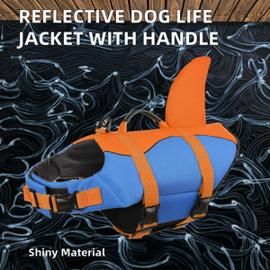 <span class=keywords><strong>Chaleco</strong></span> salvavidas <span class=keywords><strong>para</strong></span> <span class=keywords><strong>perros</strong></span>, <span class=keywords><strong>chaleco</strong></span> de seguridad flotante reflectante con patrón de animales bonitos, con mango de rescate, novedad de verano - Product Image 2