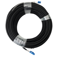 Cable Fibra Táctico A2 Monomodo LC UPC A LC UPC Exterior Negro 5.0mm 7.0mm LSZH Cable FTTA