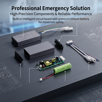 Kit d'alimentation d'urgence intelligent à LED, entrée AC85-265V, autonomie de 3 heures pour la conversion de panneaux lumineux LED High Bay, haute qualité