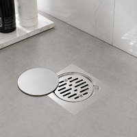 Drain de sol linéaire moderne en acier inoxydable SUS304 avec insert de carrelage invisible pour salle de bain de luxe