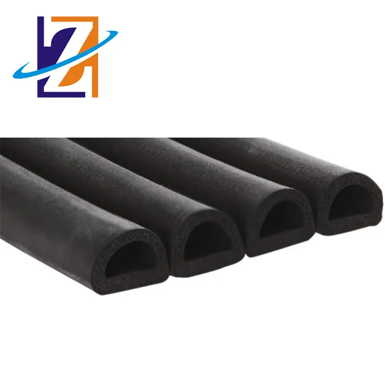 Hot Sale 3m Epdm Schwamms taub D Typ Schaum Selbst klebender Dichtung streifen