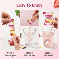 Poudre de Vitamine C 1000mg OEM avec Collagène D3 et Zinc – Complément Alimentaire pour le Soutien Immunitaire en Sachets Portables