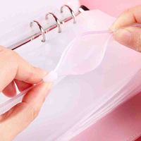 Vente chaude clair pvc sac zippé a5 transparent en plastique a6 enveloppe de reliure de caisse avec enveloppes de dépenses sac classeur budgétaire
