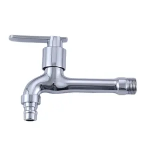 Sanitária Ware Torneiras E Torneiras Venda quente ABS Plastic Handle Chrome Wall Long Bibcock Manufatura