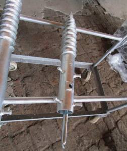 Galv. <span class=keywords><strong>U</strong></span> Loại Mặt Đất Vít Bài Neo Cho Hàng Rào/Tấm Năng Lượng Mặt Trời Mạ Kẽm Mặt Đất Khung Hàng Rào Thép Trái Đất Vít - Product Image 5