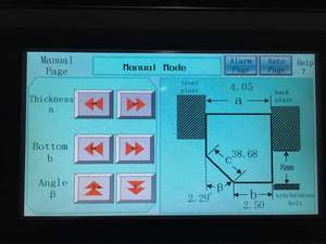 Machine à chanfreiner le verre SKB-9 haute productivité pour miroirs avec contrôle automatique PLC, moteur et pompe à réglage de degré ajustable - Product Image 4