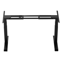 Tables de bureau électriques pour l'école à la maison bureau assis-debout double moteur réglable en hauteur bureau debout cadre en métal