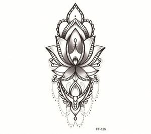 Tinta de Tatuaje Temporal Impermeable para Hombres y Mujeres, Pegatinas Realistas para Arte Corporal, Cubren Cicatrices, Diseños de Alas, Larga Duración, Sin Brillo - Product Image 2