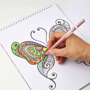Libro para Colorear de Mariposas Creativo para Niños y Adultos, Diseño Espiral en Papel A4 para Aliviar el Estrés - Product Image 2