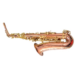 Saxofón Alto Profesional en Mi Bemol, Instrumento de Latón con Acabado en Laca Dorada, con Estuche Rígido y Boquilla - Product Image 2