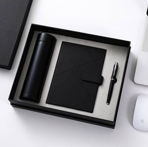 Juego de Regalo Exclusivo en Oferta con Bolígrafo de Alta Calidad, Cuaderno de Cuero PU y Botella de Vacío 304 para Promociones Empresariales y de Oficina - Product Image 1