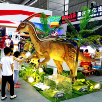 Usine de dinosaures animatroniques en silicone Lituo Servo Motor Parasaurolophus