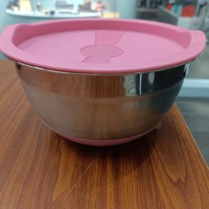 7 renk paslanmaz çelik salata meyve kek karıştırma kase paslanmaz çelik karıştırma kasesi seti 6 - Product Image 4