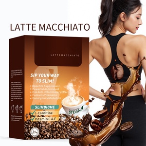 ผงกาแฟสำเร็จรูป OEM 7 กรัม*7 รสลาเต้มาคิอาโต ผสมสารให้ความหวานจากหญ้าหวานธรรมชาติ เครื่องดื่มกาแฟเพื่อสุขภาพ รับผลิตแบรนด์ส่วนตัว จำหน่ายแบบขายส่ง - Product Image 2