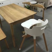 Chaise haute multifonctionnelle pliable en bois massif, écologique, pour bébé et tout-petit, chaise de repas portable, utilisation en hôtel, en salle de sport