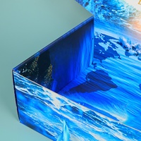 Caja de Regalo de Cartón Corrugado Personalizada con Asa de Carnaval, Impresión Personalizada, Forro de Esponja, Laminación Mate para Empaque de Cosméticos y Ropa