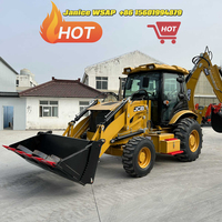 Tracteur miniature JCB 4CX Eco 3CX 4DX 3CX d'occasion avec chargeur frontal et pelle rétroexcavatrice JCB 1cx 3cx 4cx 4x4