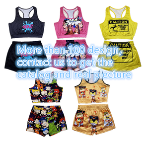 Conjunto de Shorts Deportivos de Dos Piezas para <span class=keywords><strong>Mujer</strong></span>, Verano 2025, Corte Ajustado, Estampado, para Gimnasio, Yoga, con Decoración de Patrones - Product Image 6