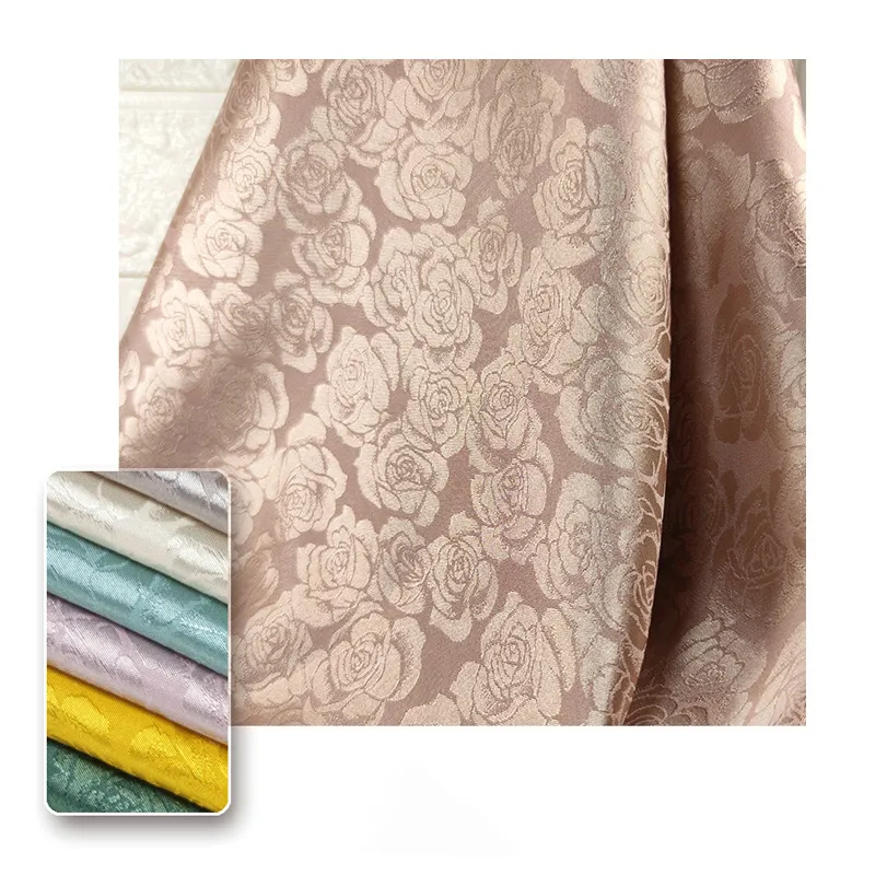 Várias opções de cores populares desenhos de tecido jacquard floral para blazer