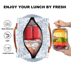 Leakproof Cooler <b>Food</b> Lunch <b>Containers</b> Reusable High Capacity <b>Insulated</b> Lunch Tote Bags - Product Image 4