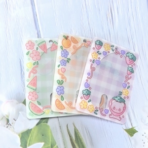 מחזיק כרטיסי תמונה אקרילי דו-צדדי בעיצוב אישי לאחסון כרטיסי תמונה לקישוט - Product Image 4