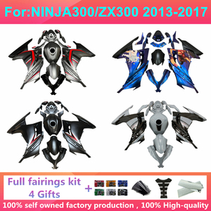 Kit Completo de Carenado para Motocicleta Compatible con Ninja300/zx300 2013-2017 2013 2015 2017, Carenados de Plástico ABS Ex300, Kits de Carrocería Zxmt Ninja - Product Image 5