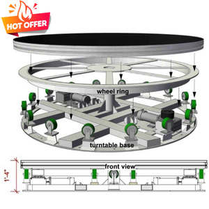 Plateforme rotative pour voiture à 360 degrés, plateforme rotative extérieure pour voiture, scène tournante hydraulique à ciseaux pour exposition - Product Image 5