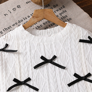 Ensemble de Vêtements pour Filles de 8-12 <span class=keywords><strong>Ans</strong></span>, Nouvelle Collection Automne 2025, Haut à Manches Longues et <span class=keywords><strong>Jupe</strong></span> Deux Pièces, Doux, Élégant et Nœud Papillon - Product Image 3