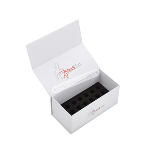 Scatola Personalizzata Bianca per Imballaggio Medico con Inserto in Spugna, Stampa UV, Confezione Regalo per Uso Medico e Cosmetico - Product Image 1