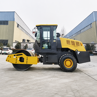 Compacteur vibrant à tambour unique YSW206B de 6 tonnes pour le compactage de gravier, de pierres concassées, de sols sablonneux et de remplissage de roches