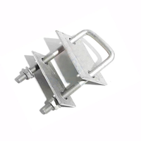 Blocs de serrage solaires en alliage d'aluminium à double trou pour panneaux photovoltaïques, à pression moyenne/à bord, 105/125, en forme de U, pour fils