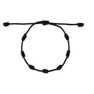 AA02192 Rojo Negro hecho a mano anudado negro cuerda de mano <span class=keywords><strong>pulsera</strong></span> de <span class=keywords><strong>7</strong></span> <span class=keywords><strong>nudos</strong></span> en Stock - Product Image 4