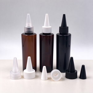 ขวดบีบพลาสติก PET ขนาด 5 มล./10 มล./20 มล./40 มล./50 มล./100 มล./120 มล./150 มล./200 มล./250 มล./300 มล./500 มล. พร้อมฝาเกลียวแบบแผ่นทอง สำหรับเครื่องสำอาง - Product Image 1