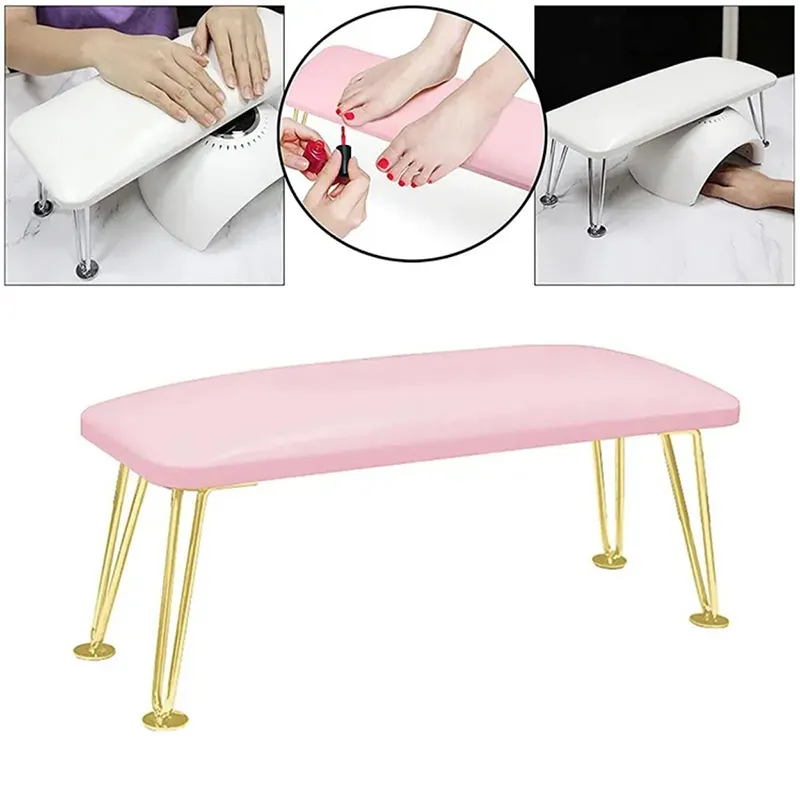 Microfiber Lederen Nagel Handsteun Kussenstandaard Non Slip Grote Nagel Armsteun Voor Nail Tech Manicure