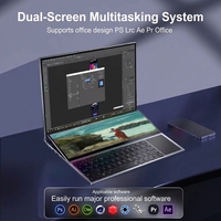 Özel 16 İnç + 14 İnç Dokunmatik Panelli Çift Ekranlı Laptop Toptan Müzik Prodüksiyon DJ Stüdyosu Ses Mühendisliği Notebook Bilgisayar OEM